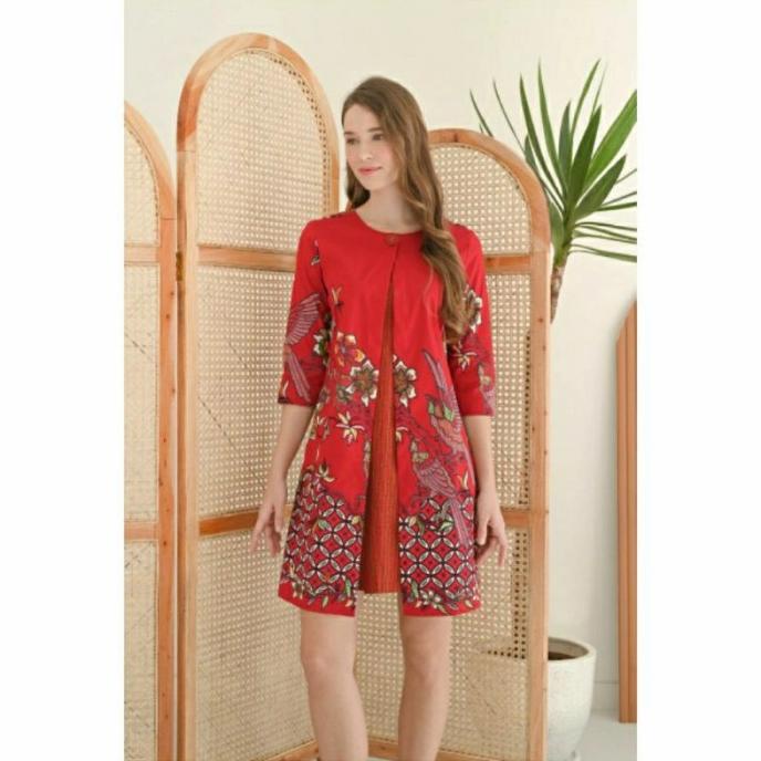 jumbo batik dress edisi imlek big size
