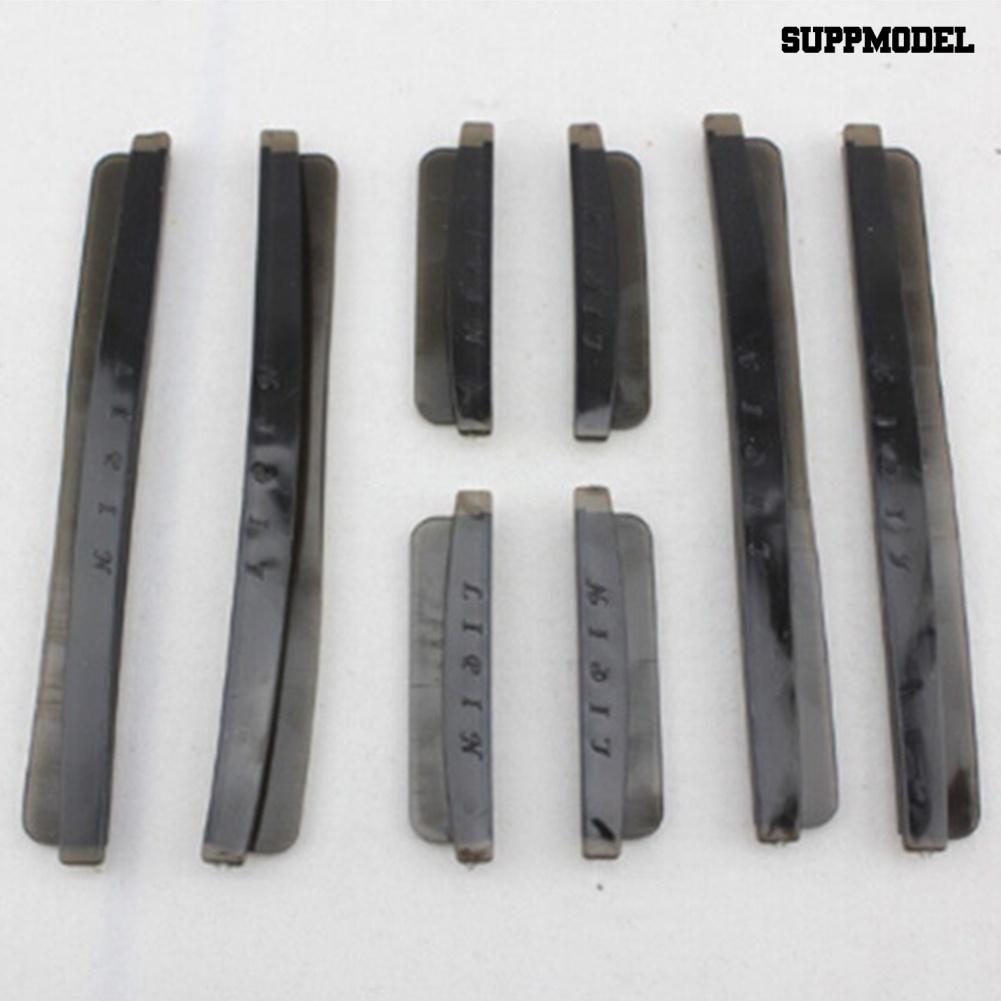 Car 8Pcs Strip Trim Pelindung Ujung Bumper Pintu Mobil Universal