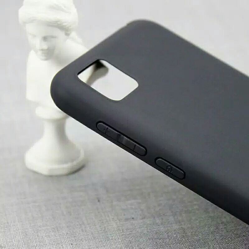 SOFT CASE - BLACKMATTE REALME C11 - SILIKON-