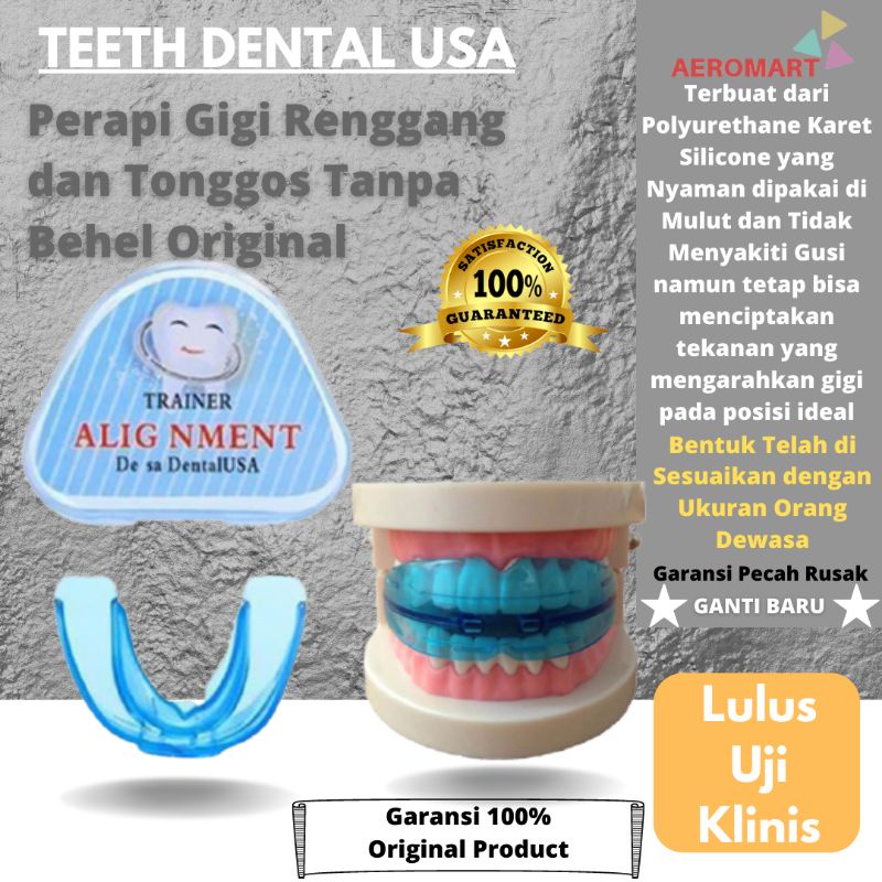 Teeth Trainer Alignment Phase Original Alat Perapi Gigi Tonggos dan Renggang Tanpa Behel Asli