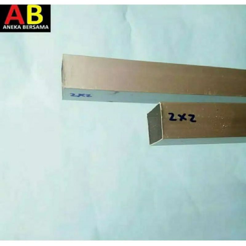 Hollow Aluminium 20mm x 20mm silver Panjang 199.5cm