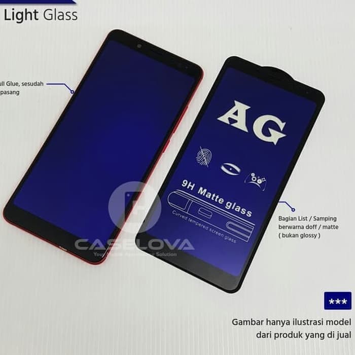 ANTI GORES VIVO Y19 VIVO Y51S VIVO Y20 VIVO Y20I VIVO Y30 BLUE LIGHT MATTE TEMPERED GLASS AG