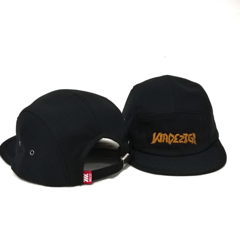 5panel Distro Visor pendek Topi lima panel bordir premium