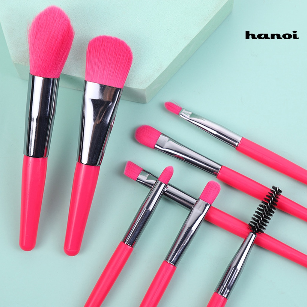 Han / 8Pcs / Set Brush Foundation / Bedak / Blush On / Eyeshadow / Alis / Bibir Untuk Makeup / Kosmetik Wanita