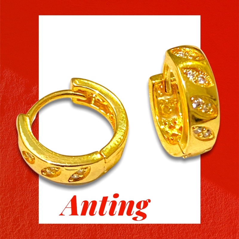 Anting wanita //anting perhiasan//anting permata//perhiasan fasion //anting