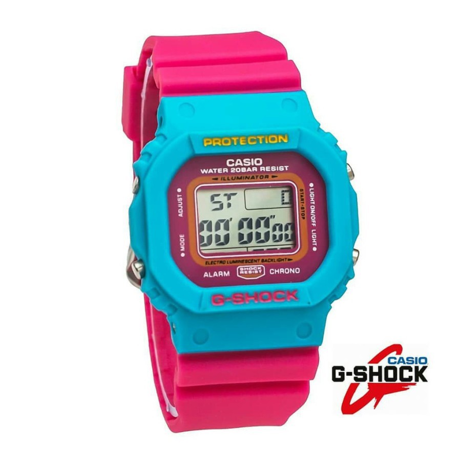 JAM TANGAN TERBARU CASIO G-SHOCK DW 5600 RAINBOW