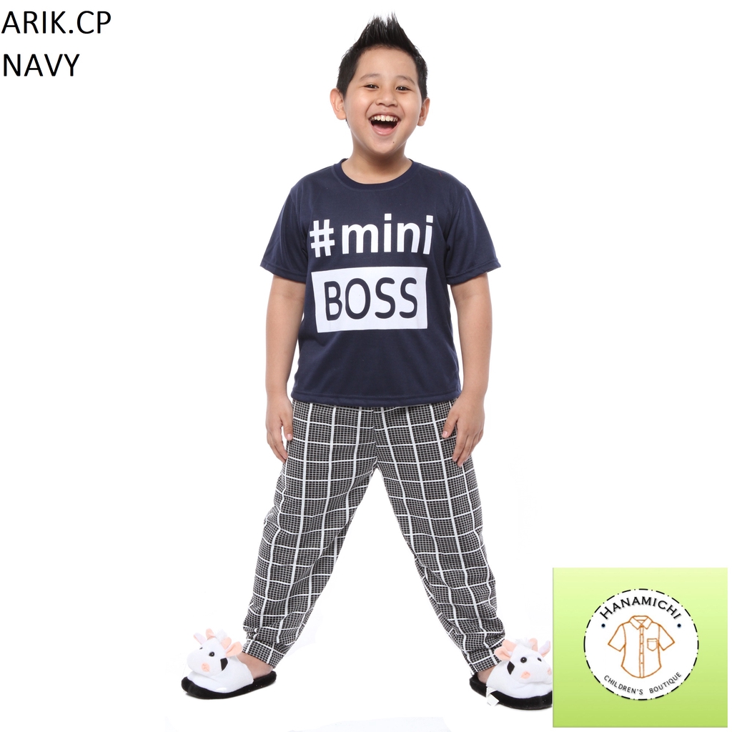 Hanamichi ARIK.CP Setelan Baju Tidur Anak Lengan Pendek