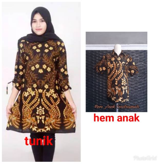 Seragam tunik dan hem anak