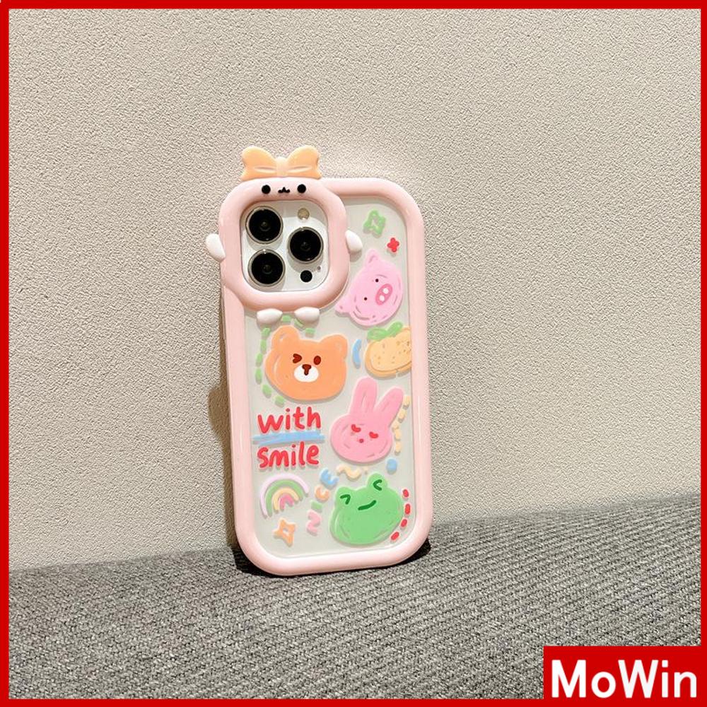 iPhone Case Silicone Soft Case Clear Case Airbag Shockproof Protection Camera Shiny Feel Bear Cartoon Cute Compatible For iPhone 11 Pro Max 13 Pro Max 12 Pro Max 7Plus xr XS Max