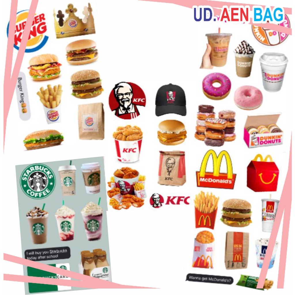 

Stiker Mini Pack Fast Food Brand di ISKSTORE