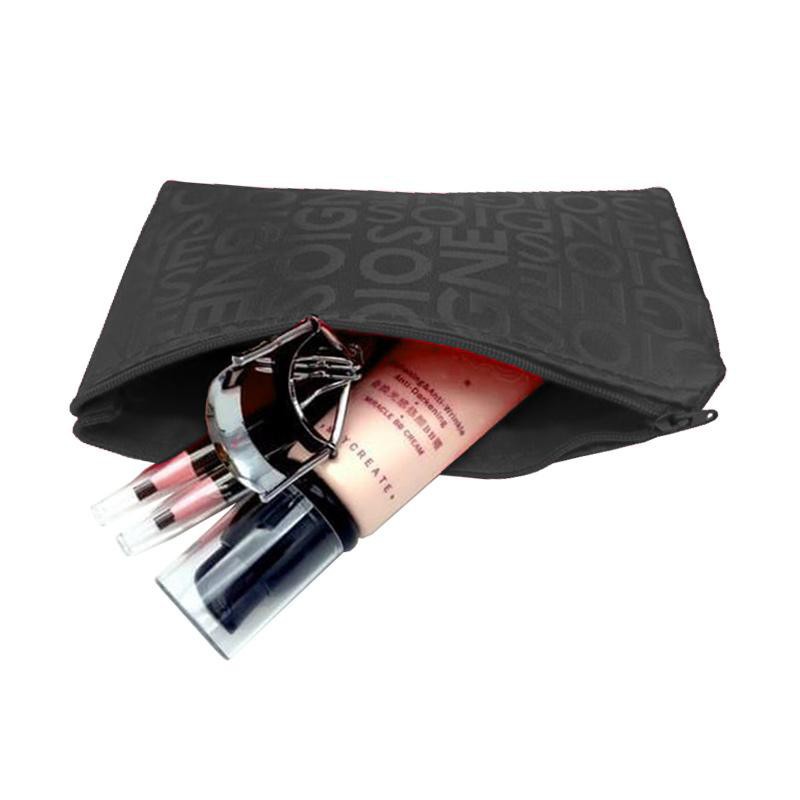 Dompet Make Up Travel Serbaguna Tempat Pensil ABC Kain Tahan Air Tempat Kosmetik Portable