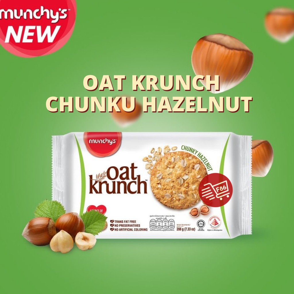 Oat Krunch 208gr dan 390gr Biskuit Munchys