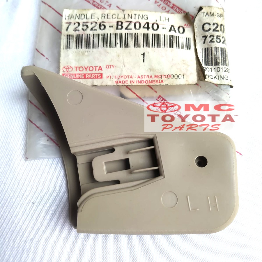 Setelan Stelan Jok Reclening Depan Kiri Rush Terios 72526-BZ040-A0