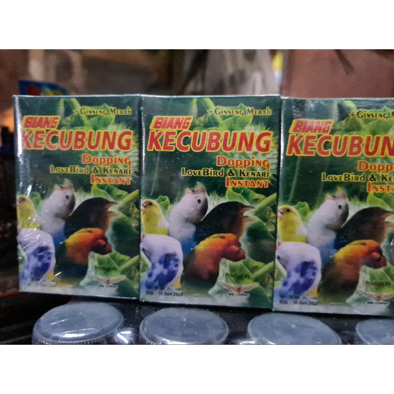 12 Btl biang kecubung vitamin doping lovebird kenari gacor instant plus ginseng merah hg grosir murah