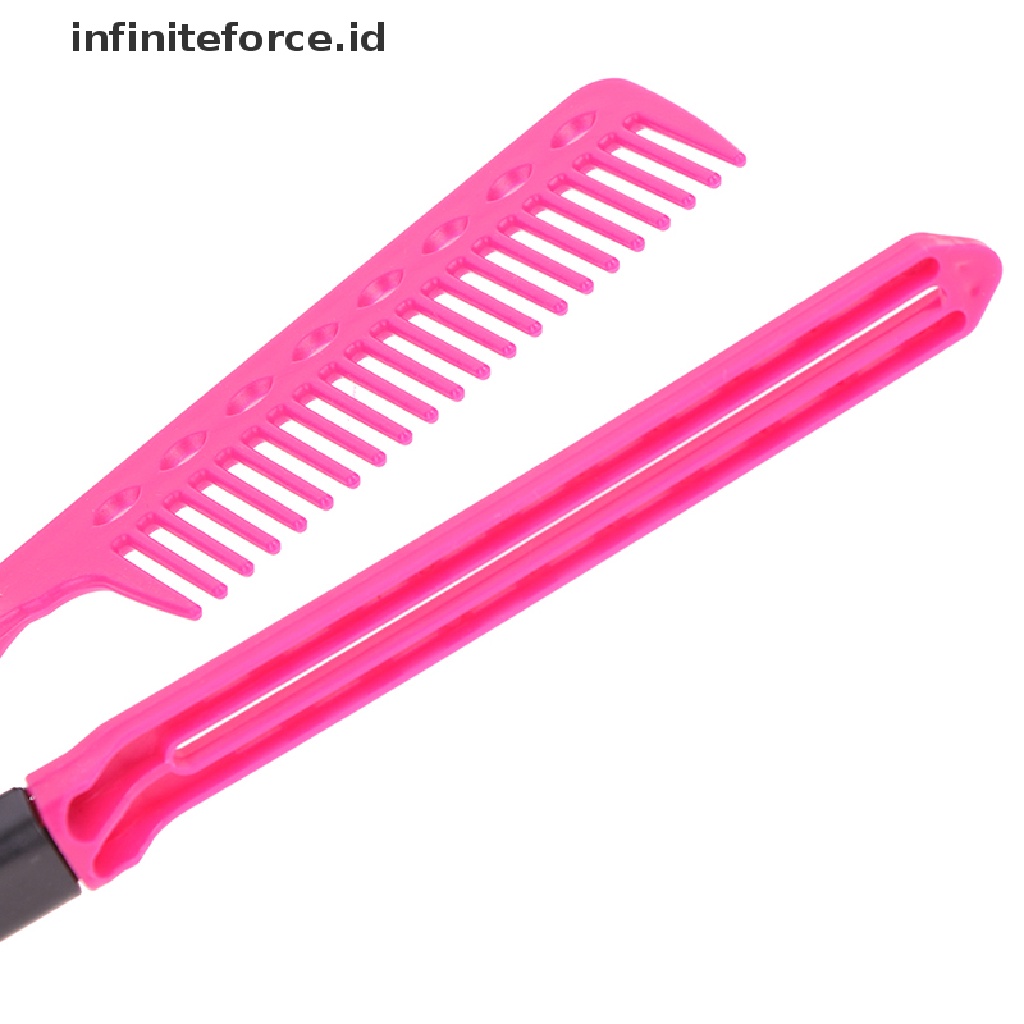 1pc Sisir Pelurus Dan Pengeriting Rambut Bahan Besi