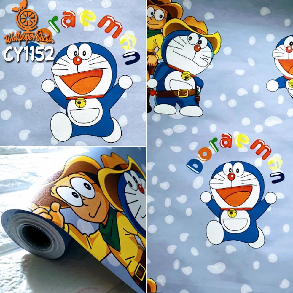 Wallpaper Dinding Motif Doraemon Stiker Dinding Kode CY1152 Wallpaper Kamar Anak Uk 45cm x 10m HOME 