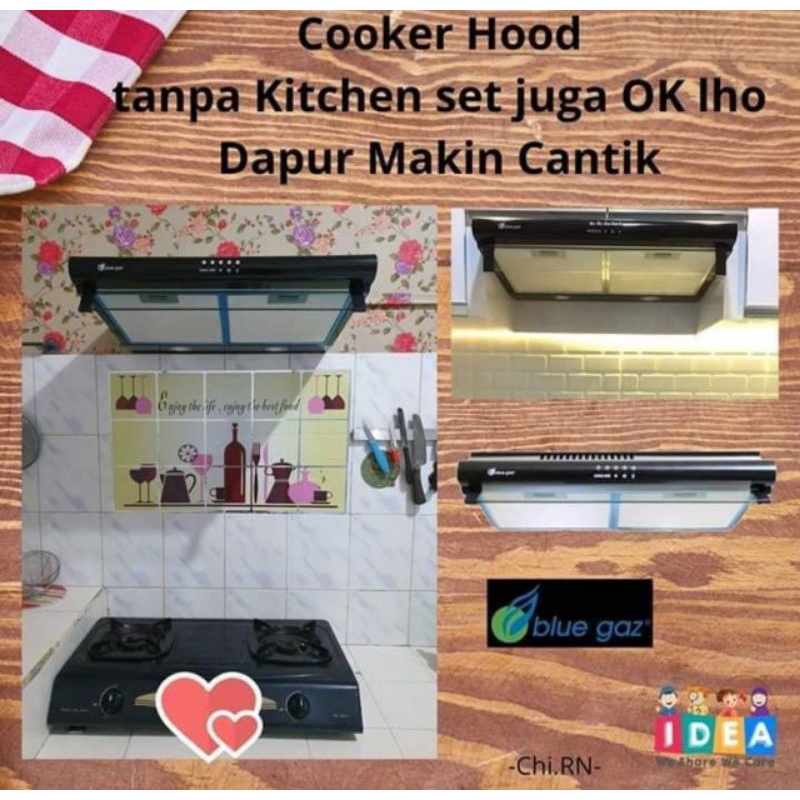 [Ready] Cooker hood Vienta Penghisap Asap Dapur Blue gaz