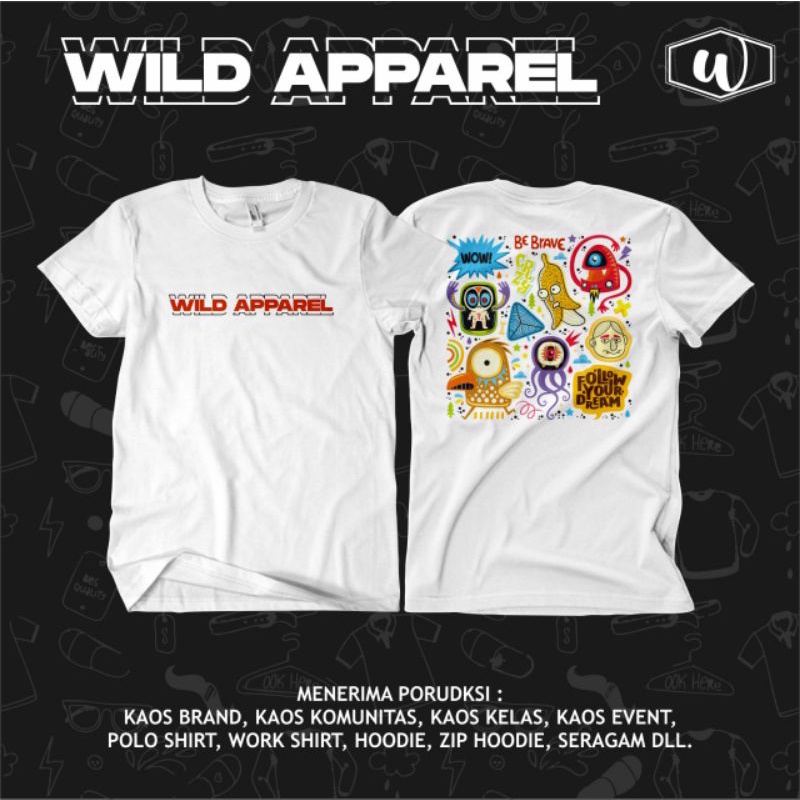 KAOS DISTRO KEREN DOODLE ART