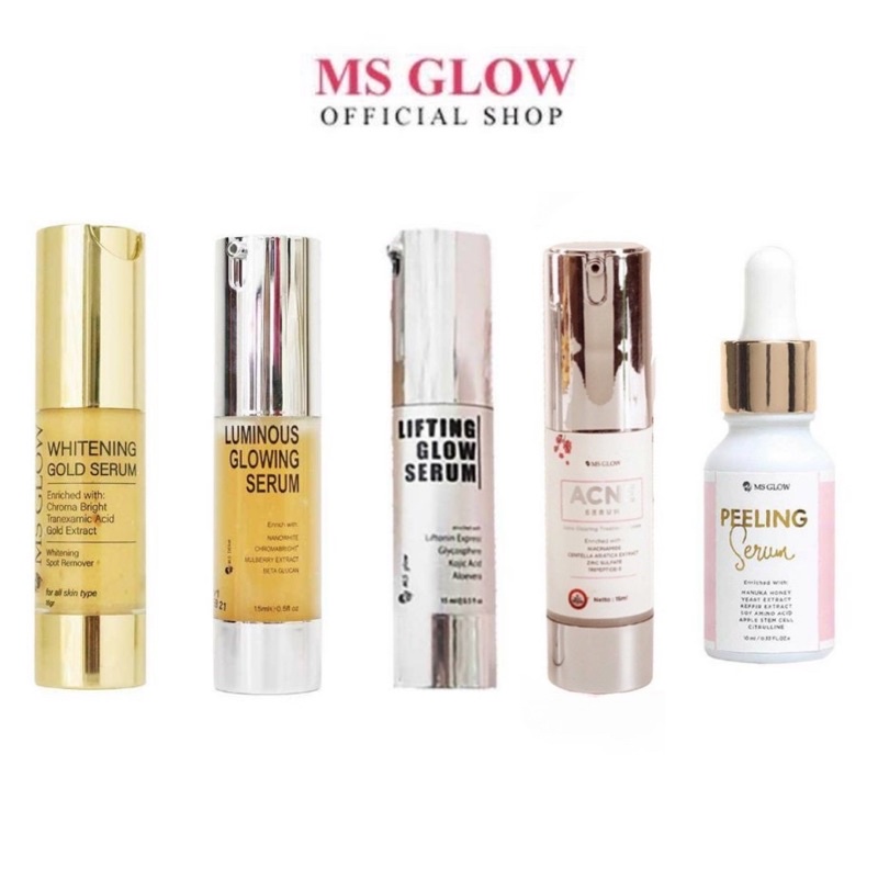 serum ms glow / serum luminous / serum acne / serum lifting / serum gold / serum peeling / ms glow