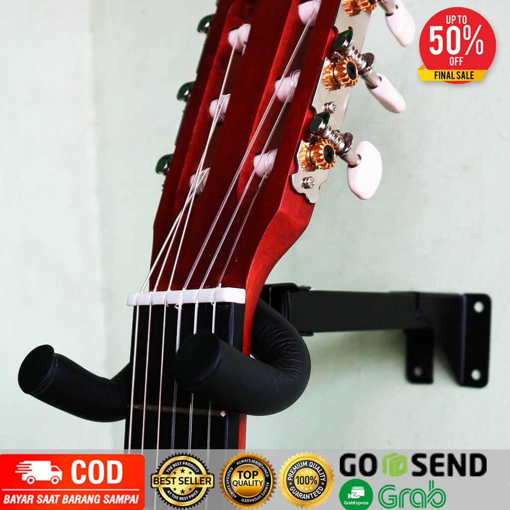 Hanger Gitar Panjang 25cm untuk Dinding gantungan gitar