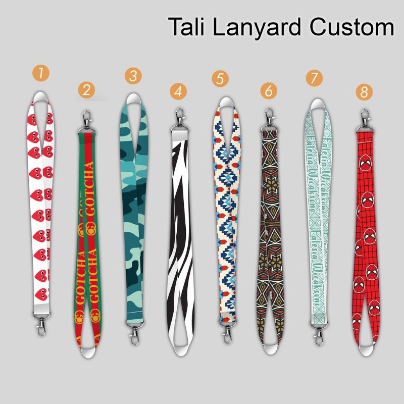 Tali Lanyard | Gantungan Id Card | Tali Id Card | Lanyard Custom Print