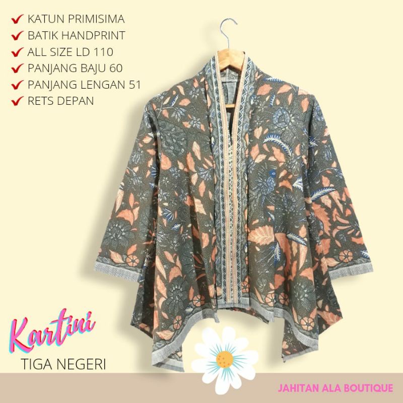 Blus tiga negri batik solo blus wanita blus kerja blus  kartini