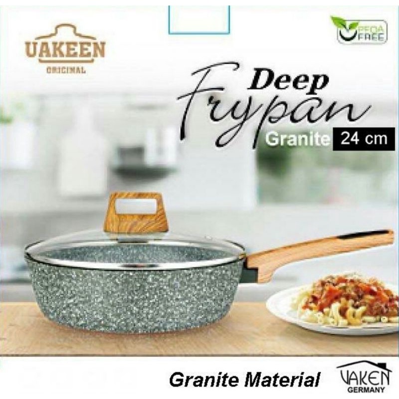 UAKEEN FRYPAN 24 CM PENGGORENGAN GRANITE VK220