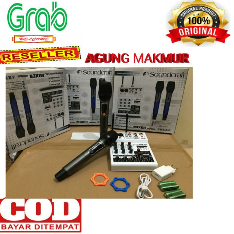 Mixer Audio Soundcraft EFX 402W Free Mic wirelelss