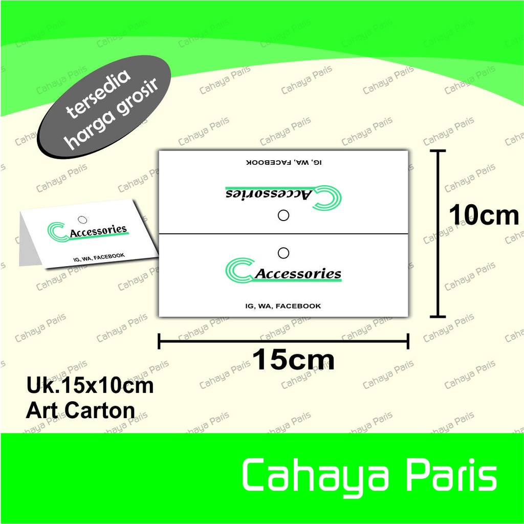 

Hangtag lipat Aksesoris 15x10