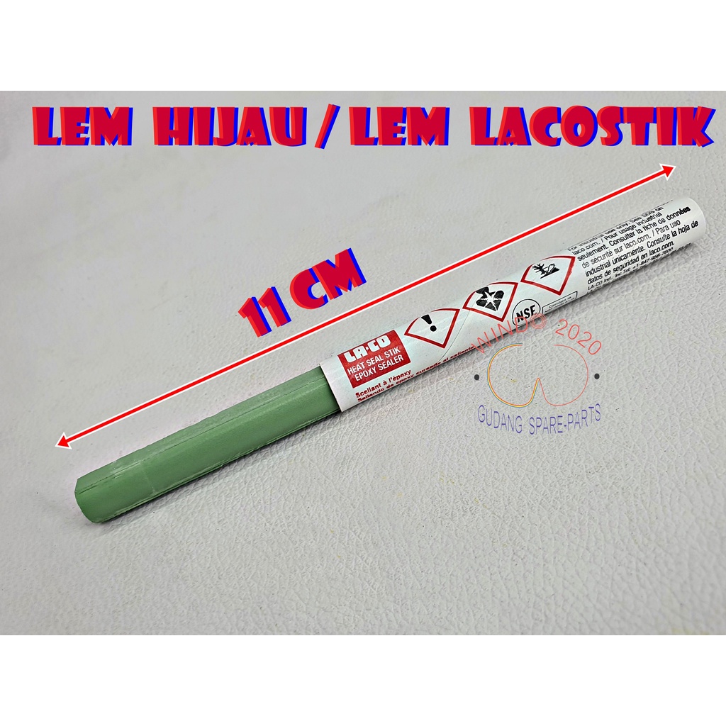 [ JUAL PER BATANG ] LACOSTIK PER BATANG | LEM EVAP KULKAS | LEM KULKAS BOCOR | LEM HIJAU | LA-CO HEAT-SEAL STIK / BATANG