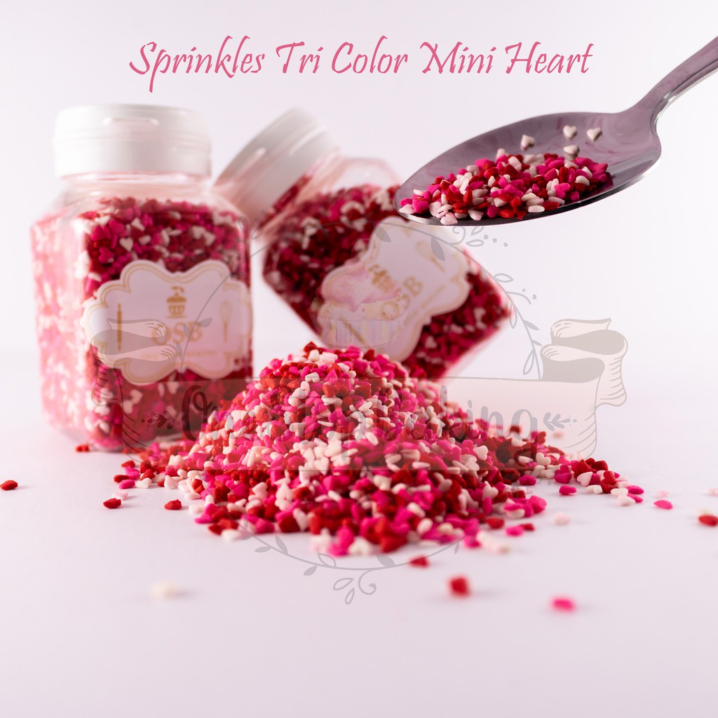 

Sprinkle Tri Colour Mini Heart 50 gr