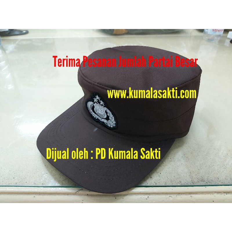 Topi Polisi Pilket Komando Bintara