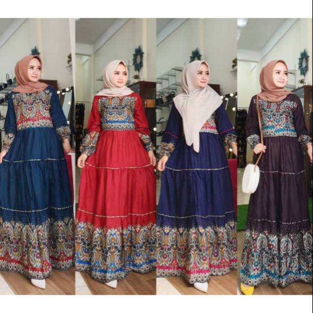 Daster bunga les merah 55