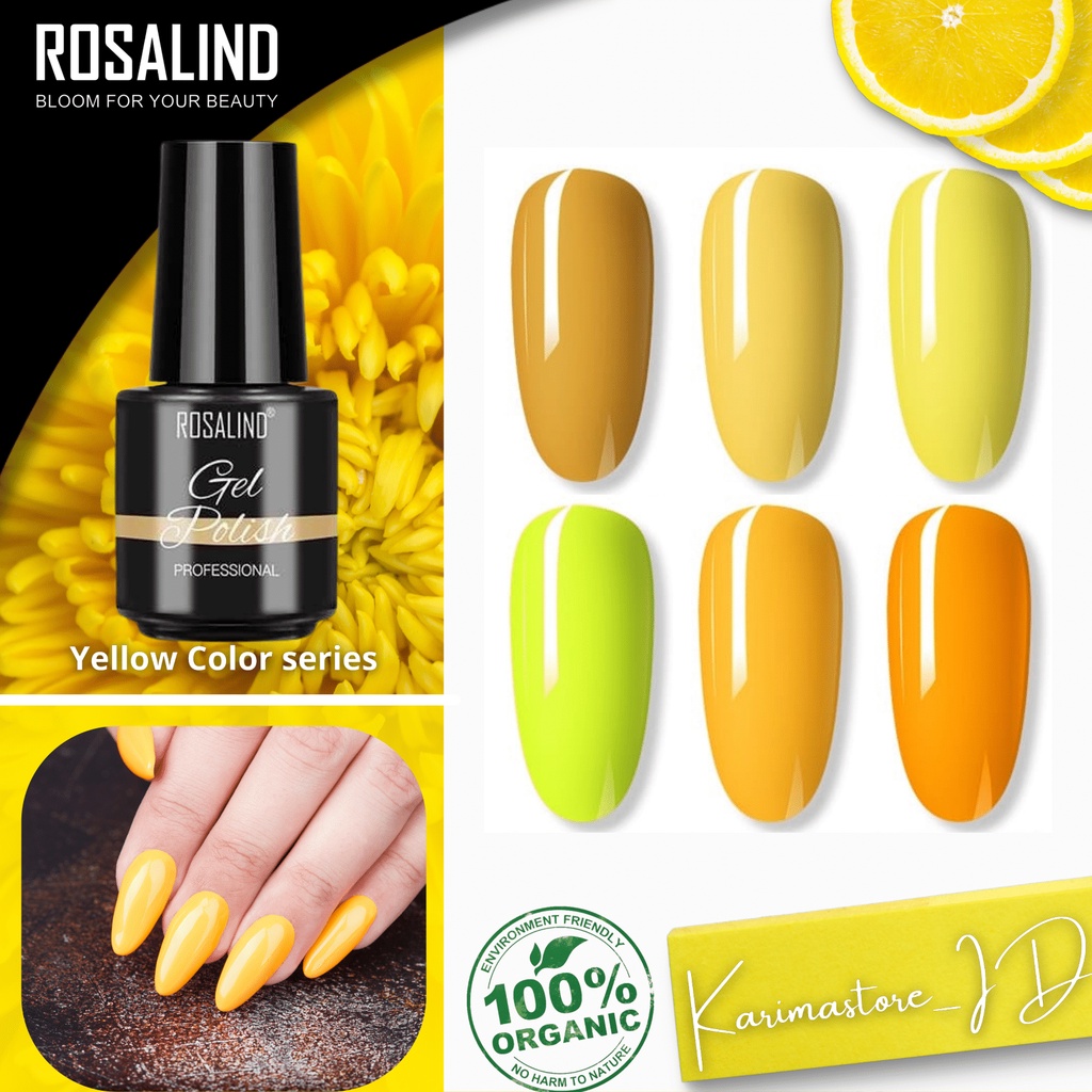 Rosalind YELLOW SERIES Gel Nail Polish UV LED / Kutek / Cat Kuku