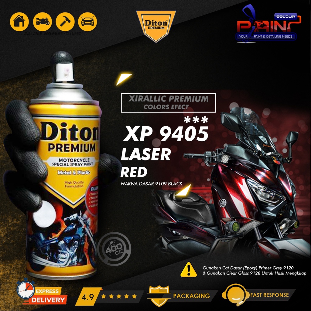 Cat Semprot DITON PREMIUM Xirallic - Laser Red XP 9405***