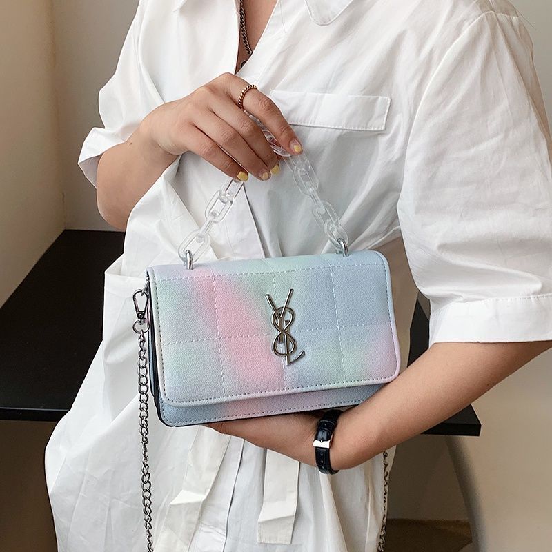 TAS Wanita Fashion Rantai Transparan 7388-7602/Slingbag YSL/Tas Import Fashion Slempang