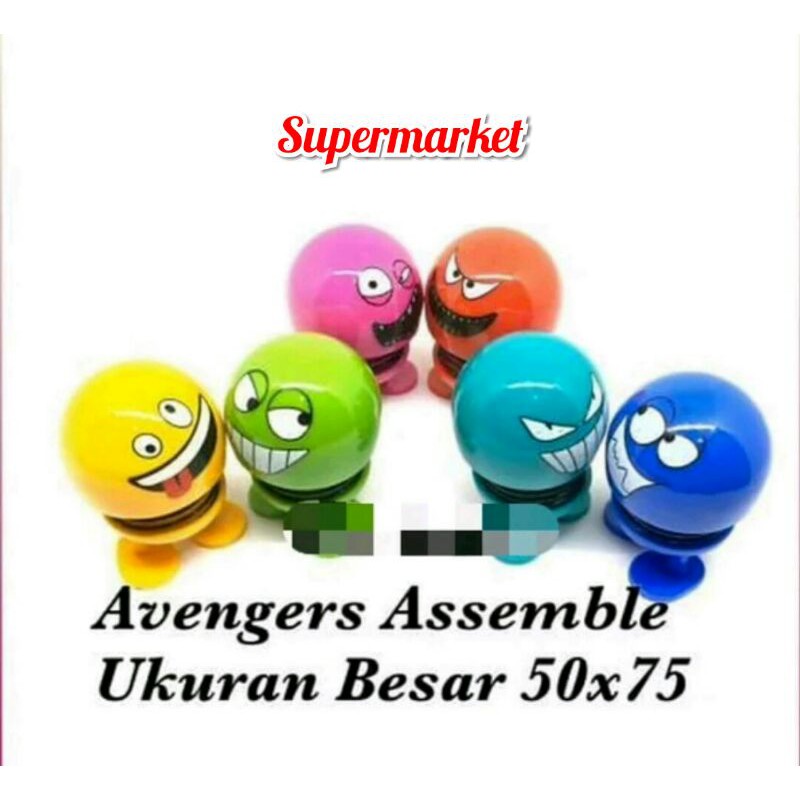 Emoji Avenger Assemble-Boneka Pajangan Mobil