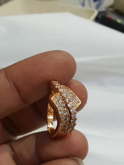 cincin pewanita permata cincin lapis emas cincin replika emas berlian cincin fullpermata