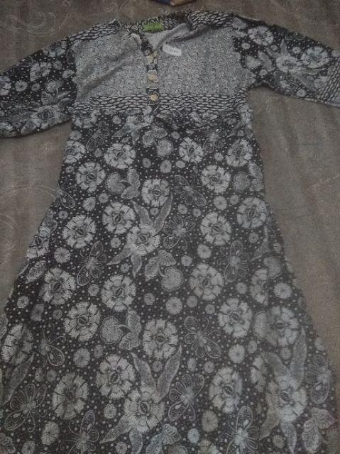 Gamis Batik Ld Jodha Panjang  Hap Bahan Adem Busui Friendly