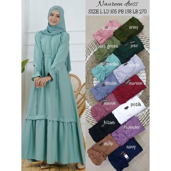 GAMIS TERBARU / NAUREEN DRESS / GAMIS LADYZARA PREMIUM / GAMIS ORI / GAMIS REAL PICT / GAMIS MURAH / GAMIS BEST SELLER / LONG DRESS / DRESS CANTIK-1