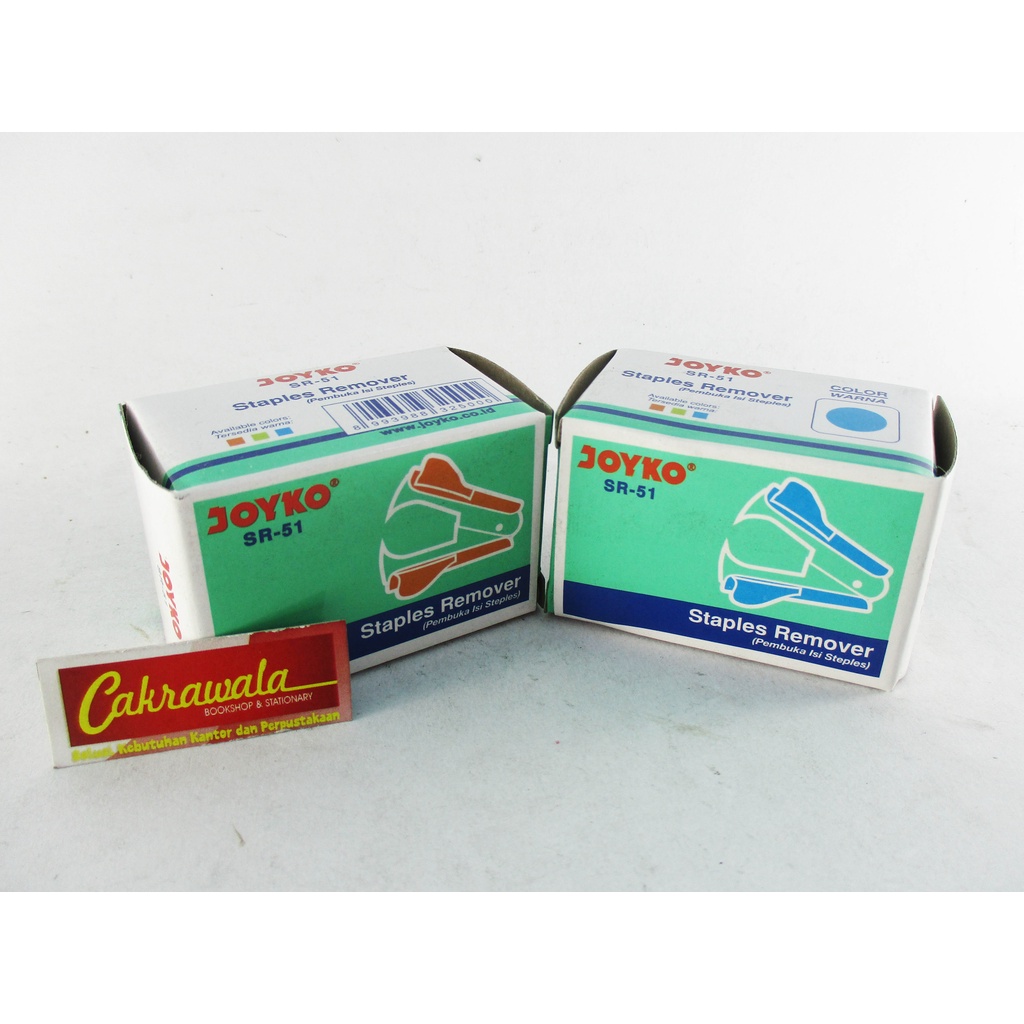 

Pencabut Staples Joyko SR-51 – Staples Remover Mini 5.6 cm | Warna Random | Alat Pembuka Isi Staples