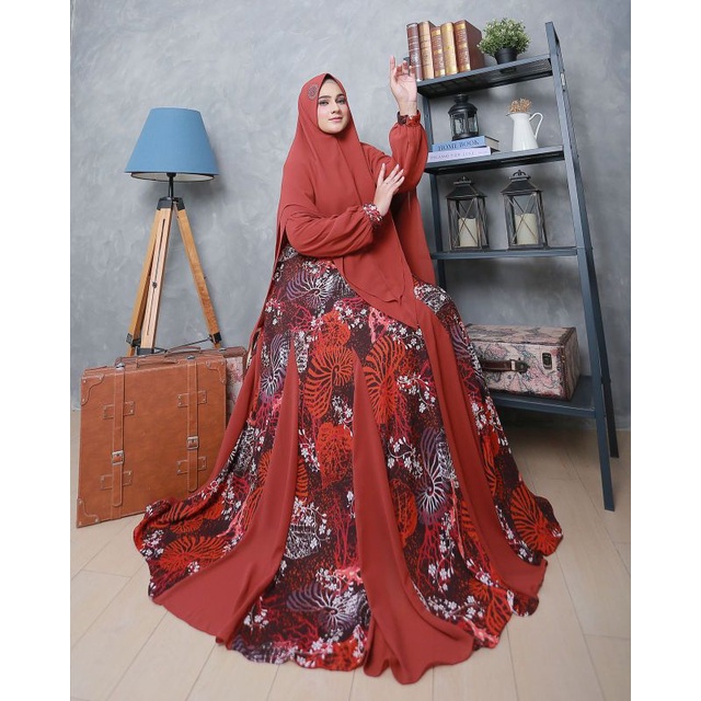 Set Syari Ceruty Babydoll | Gamis Annisa Syari by ASM | Gamis Original | Gamis Premium | Gamis Canti