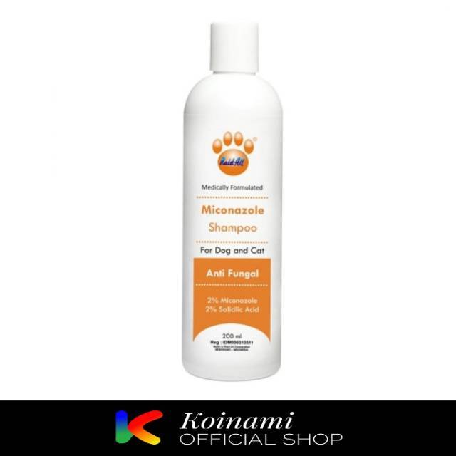 SHAMPO MICONAZOLE 200ml orange / SHAMPO KUTU kucing anjing / SHAMPO JAMUR / raid all