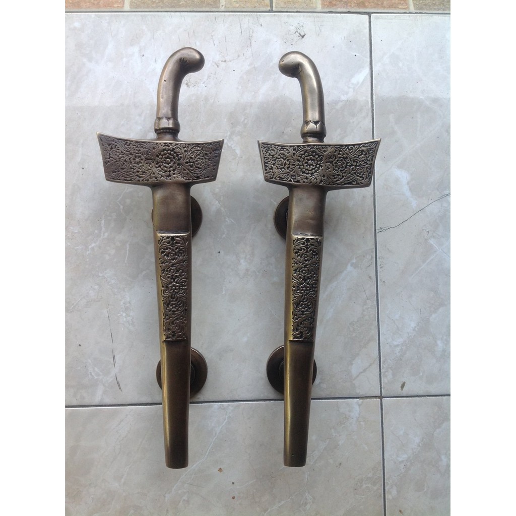 Handle Pintu Motif Keris Ukir