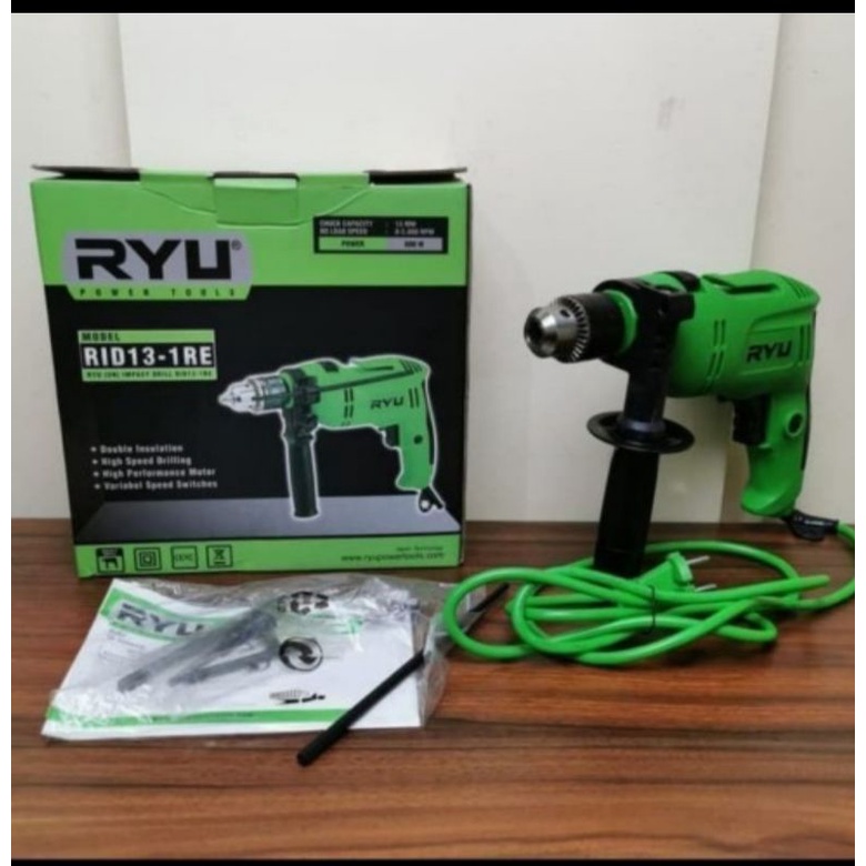 mesin bor RYU 13mm RID 13-1 only/ impact drill RYU 13mm RID 13-1 RE/ bor beton RYU 13mm