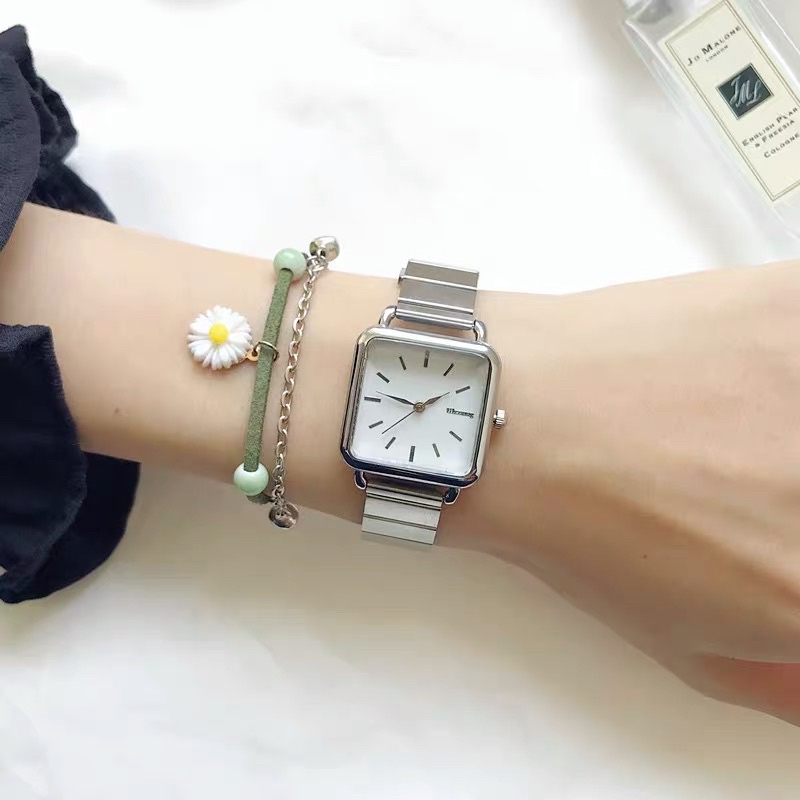 Jam Tangan Couple RJ-328 Korea Ulzzang Anti karat Vintage Aesthetic Model Terbaru