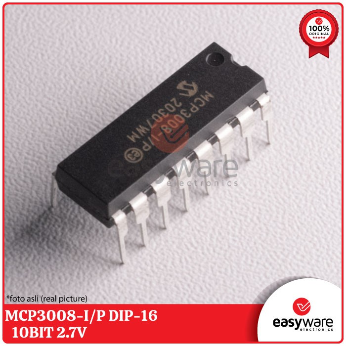 MCP3008 MCP3008-I/P DIP16 ORIGINAL