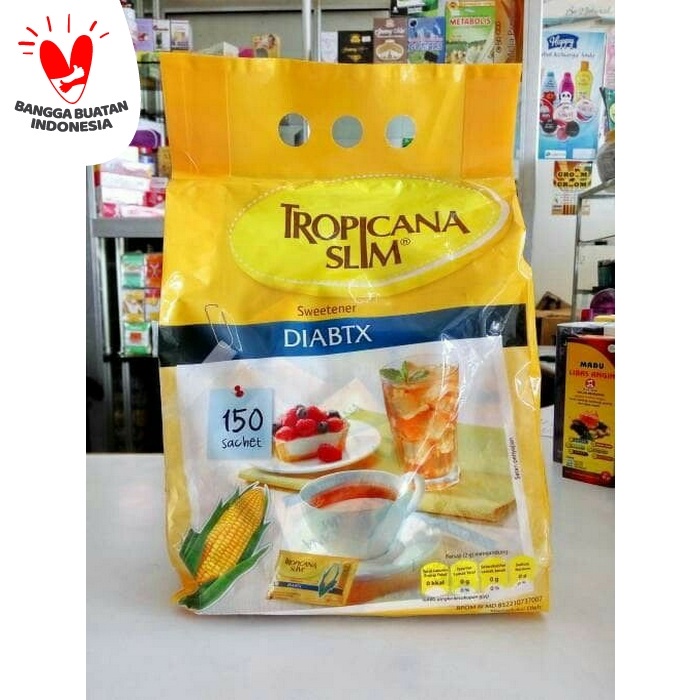 

01F1S Gula Sweetener Tropicana Slim Diabetic Diabtx Isi 150 Fsfs201