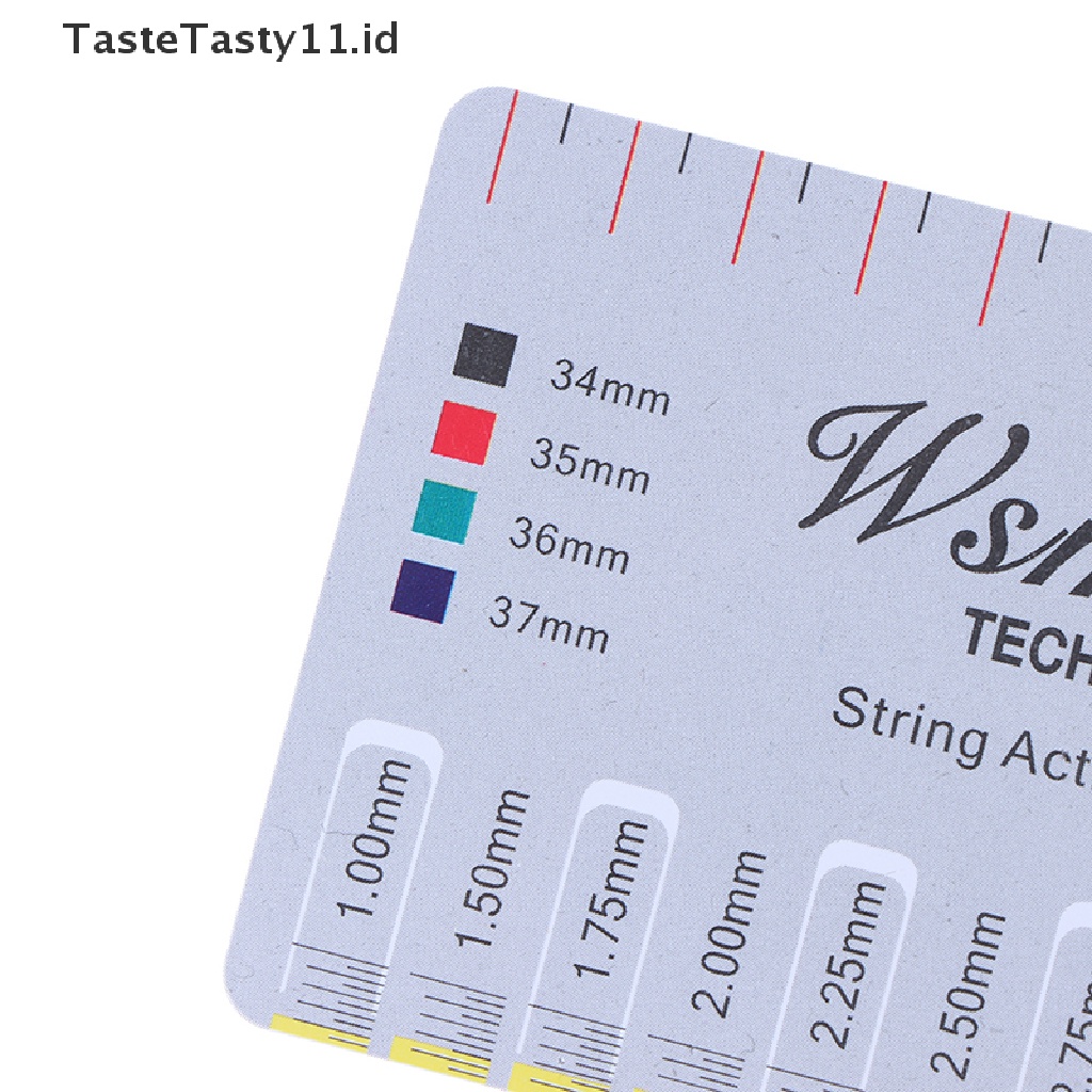 【TasteTasty】 2pcs Guitar String Action Gauge String Pitch Ruler Measuring Tool Guitar Rulers .