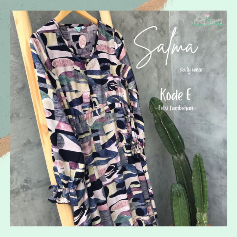 SALMA Dress by Naima Home dress Baju Wanita Kekinian Dress Gamis Rayon Viscose Import